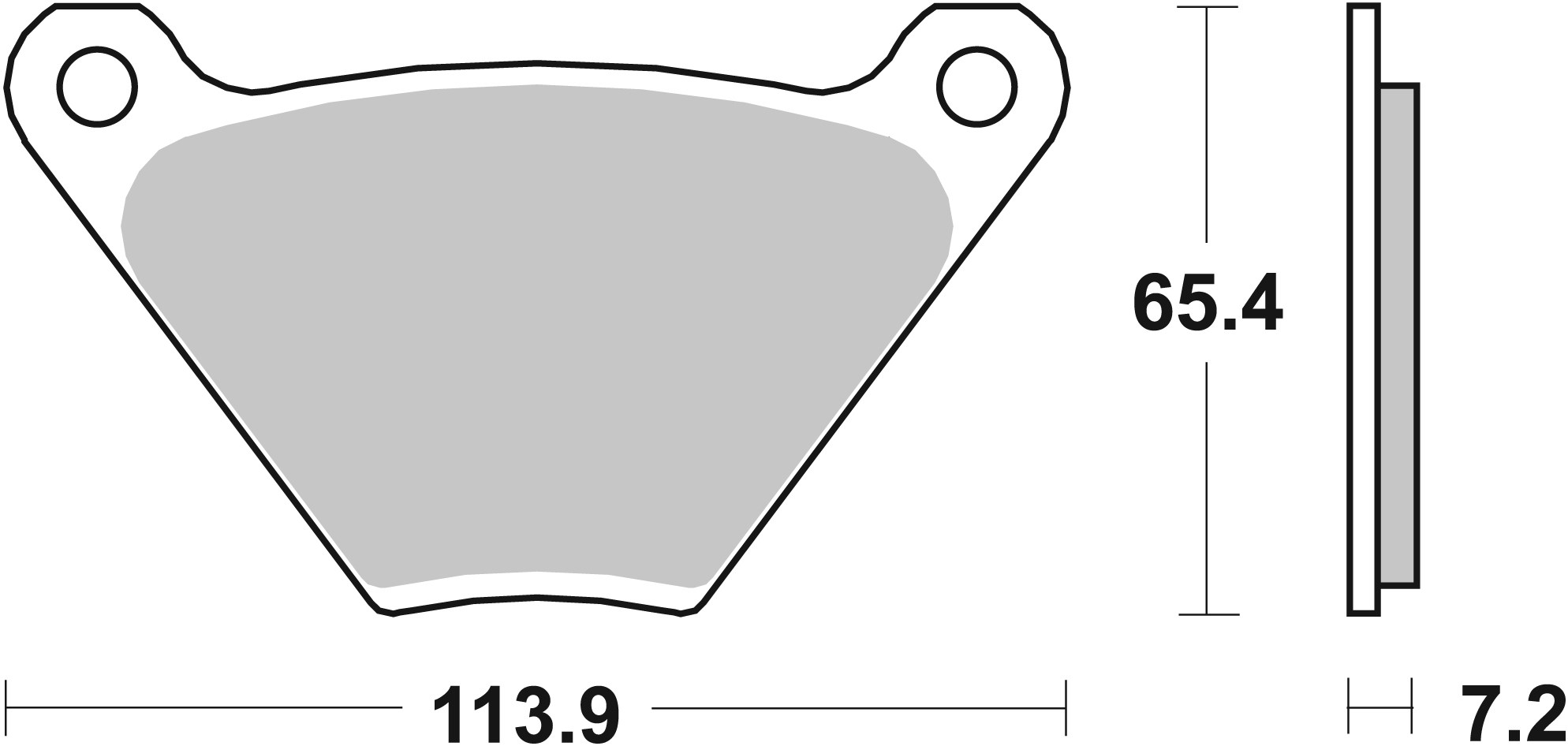 Brzdové obloženie BREMBO 07HD0105 CC ROAD