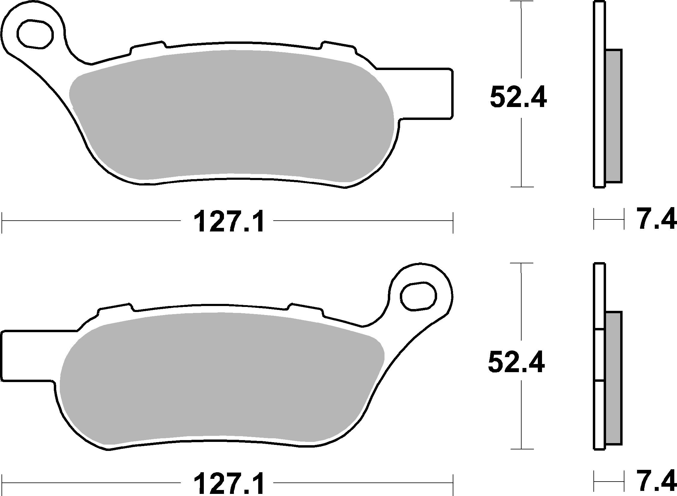 Brzdové obloženie BREMBO 07HD07SP