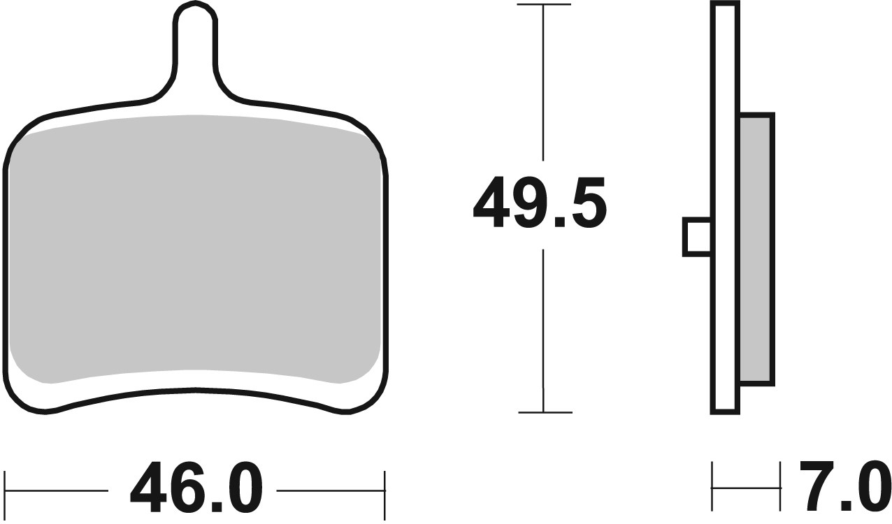 Brzdové obloženie BREMBO 07HD08SP