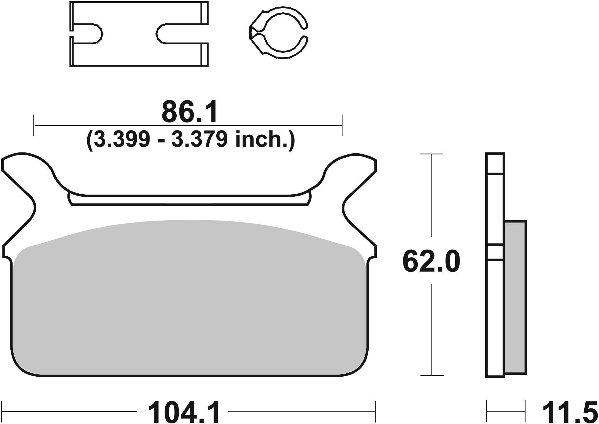 Brzdové obloženie BREMBO 07HD0910 CC ROAD