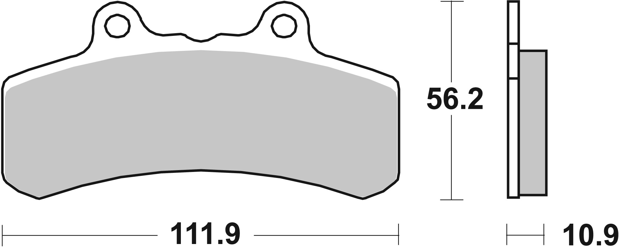 Brzdové obloženie BREMBO 07HD1109 CC ROAD