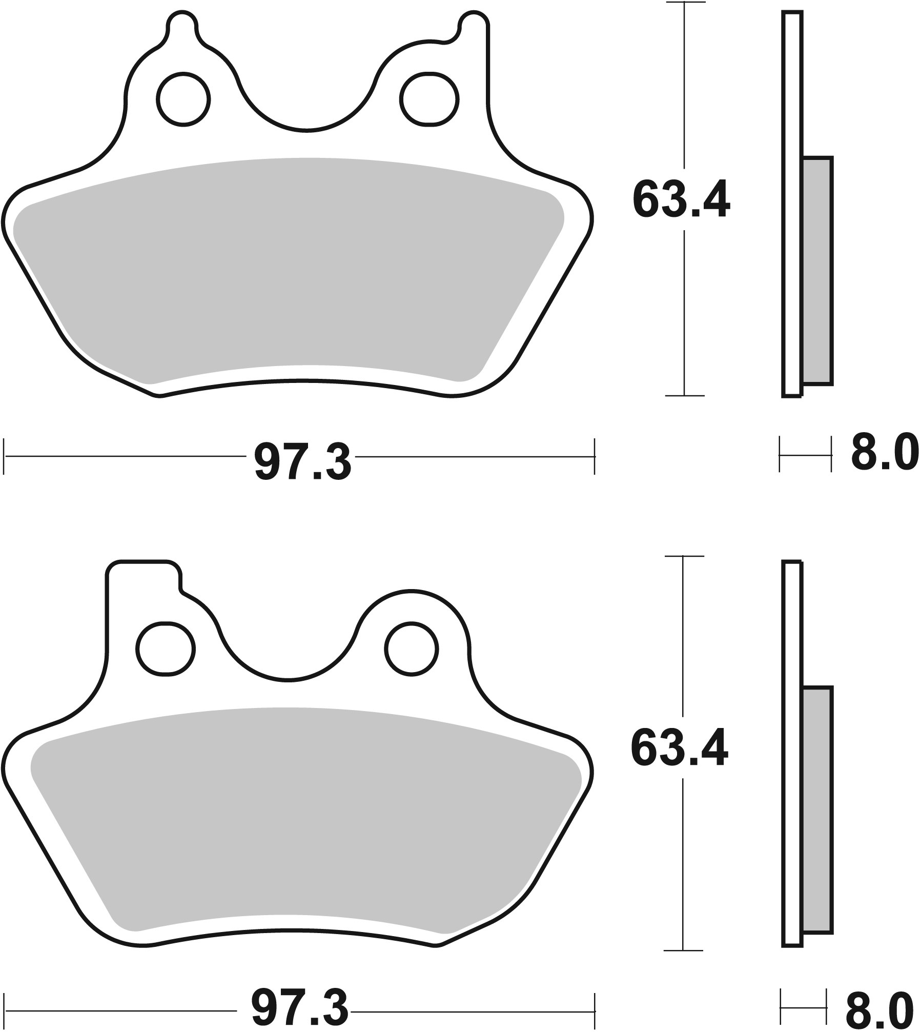 Brzdové obloženie BREMBO 07HD16CC CC ROAD