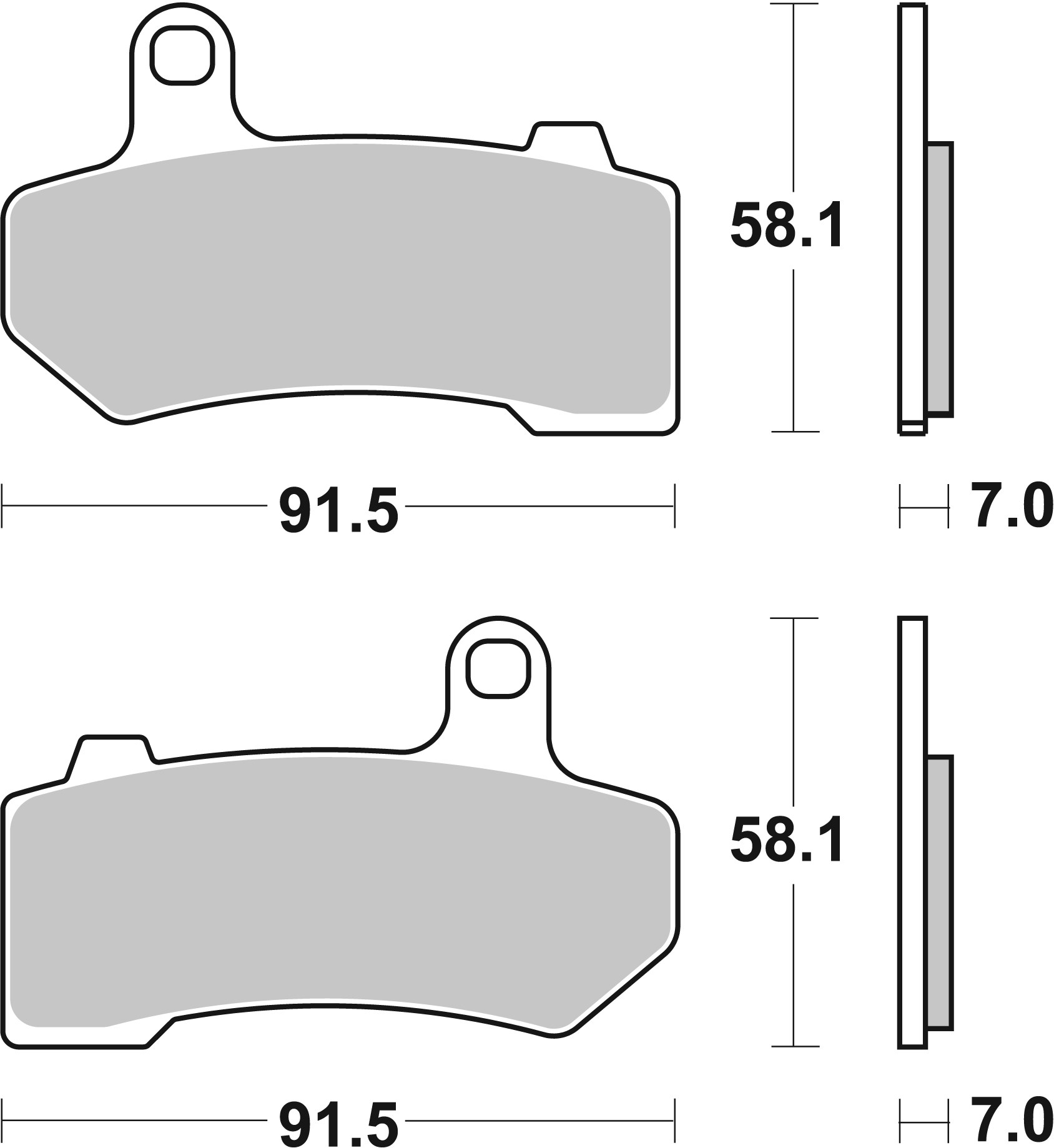 Brzdové obloženie BREMBO 07HD17SA