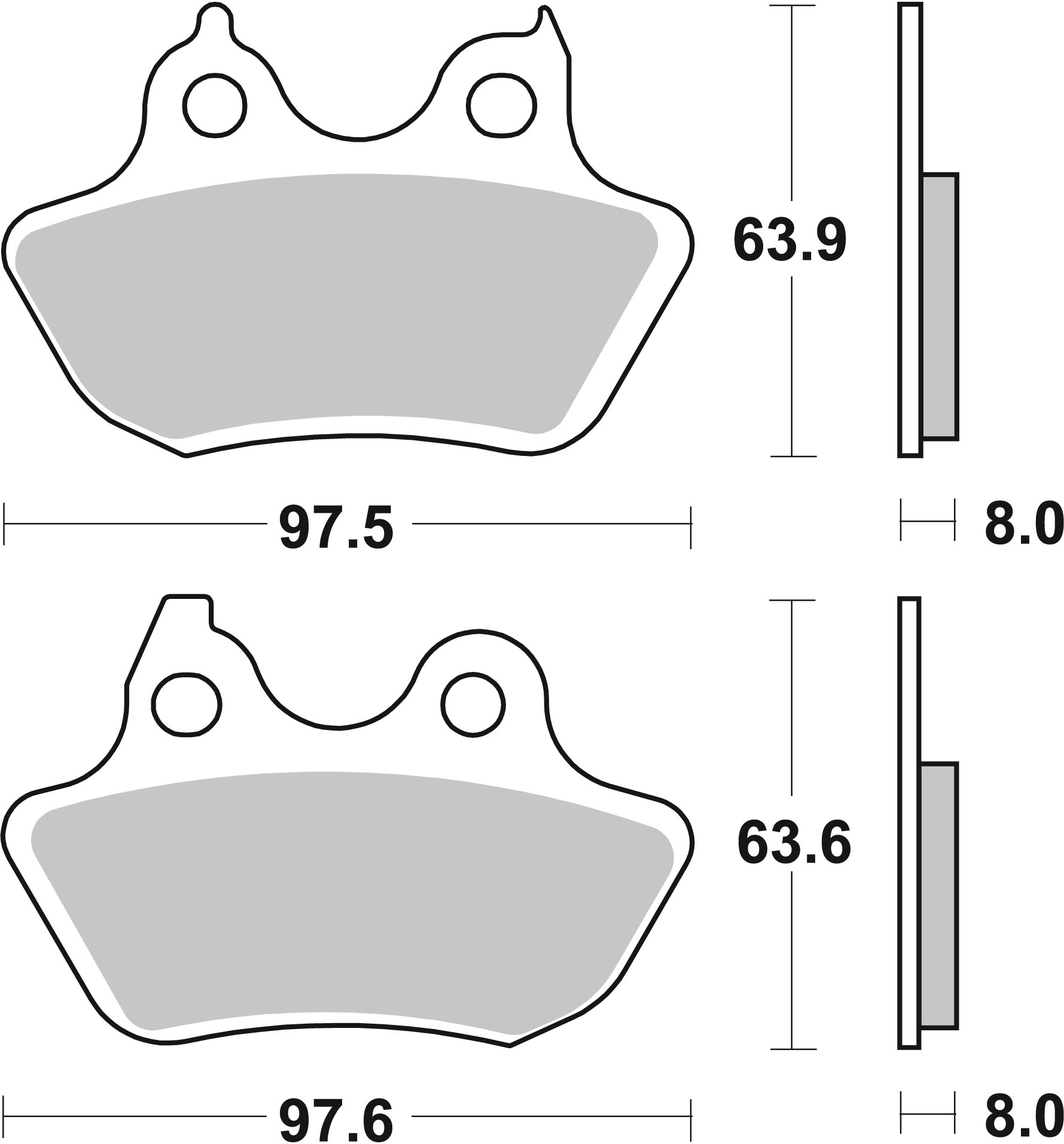 Brzdové obloženie BREMBO 07HD18SP
