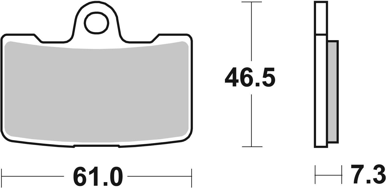 Brzdové obloženie BREMBO 07HD19SR