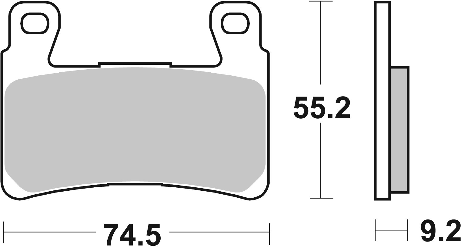 Brzdové obloženie BREMBO 07HD20SA