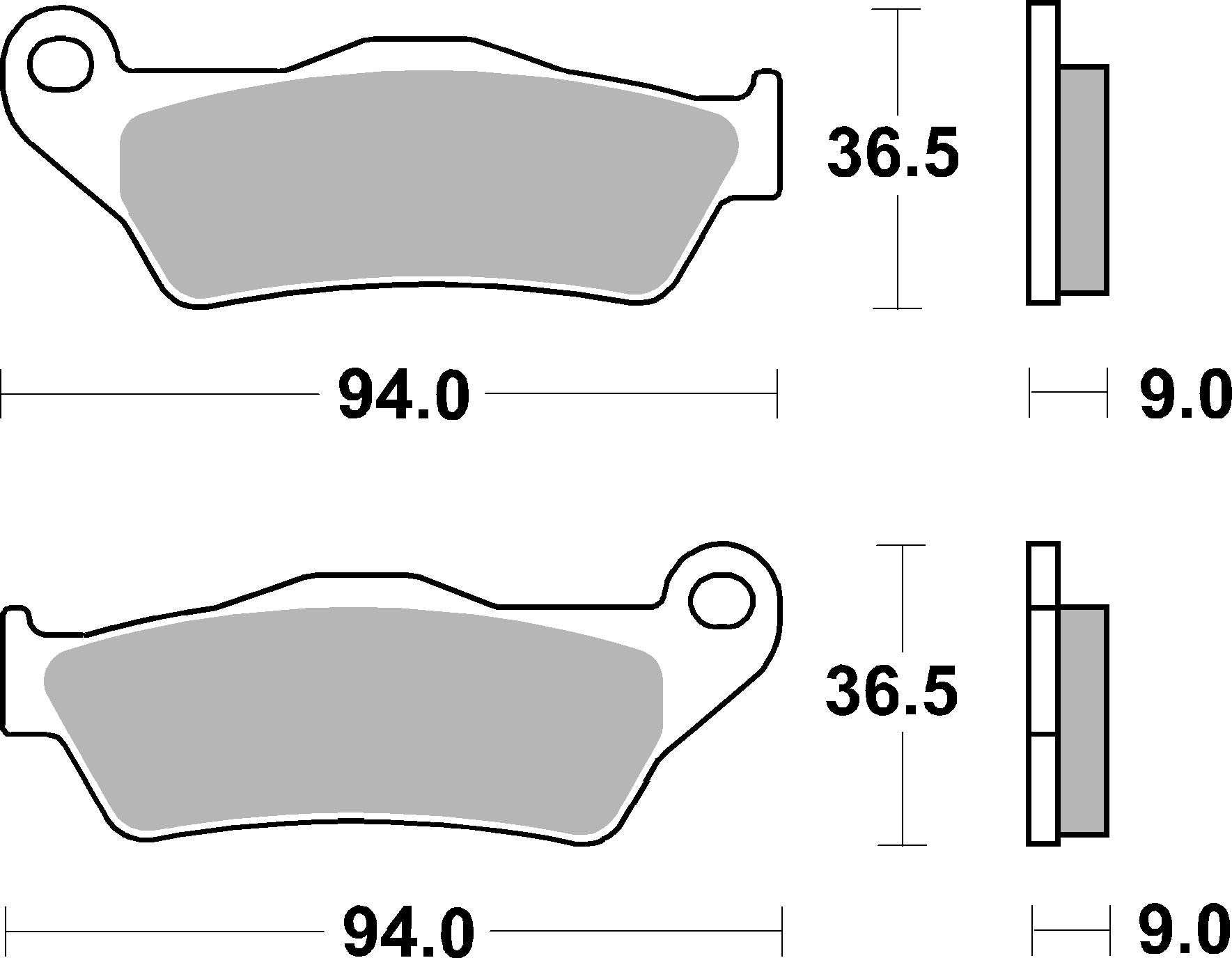 Brzdové obloženie BREMBO 07HD21SP pre HARLEY DAVIDSON XG 750 Street 2014-2015