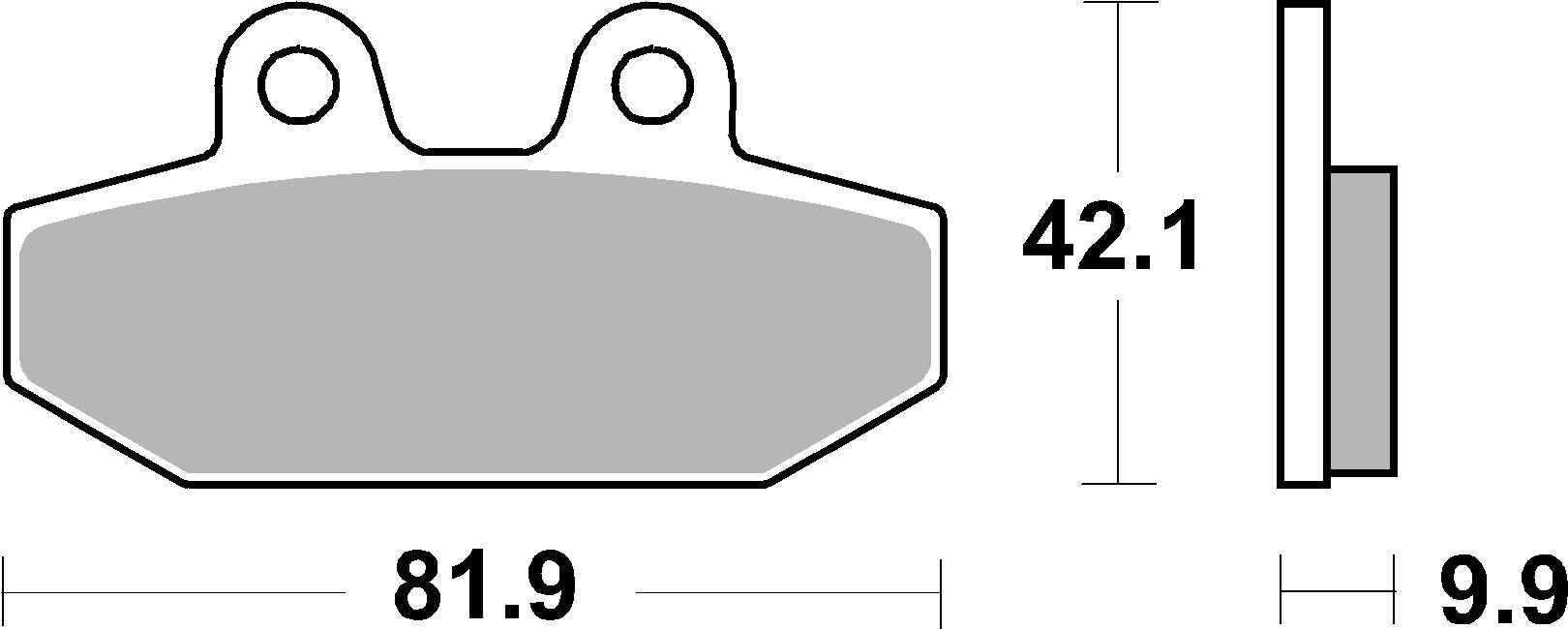 Brzdové obloženie BREMBO 07HD23SP