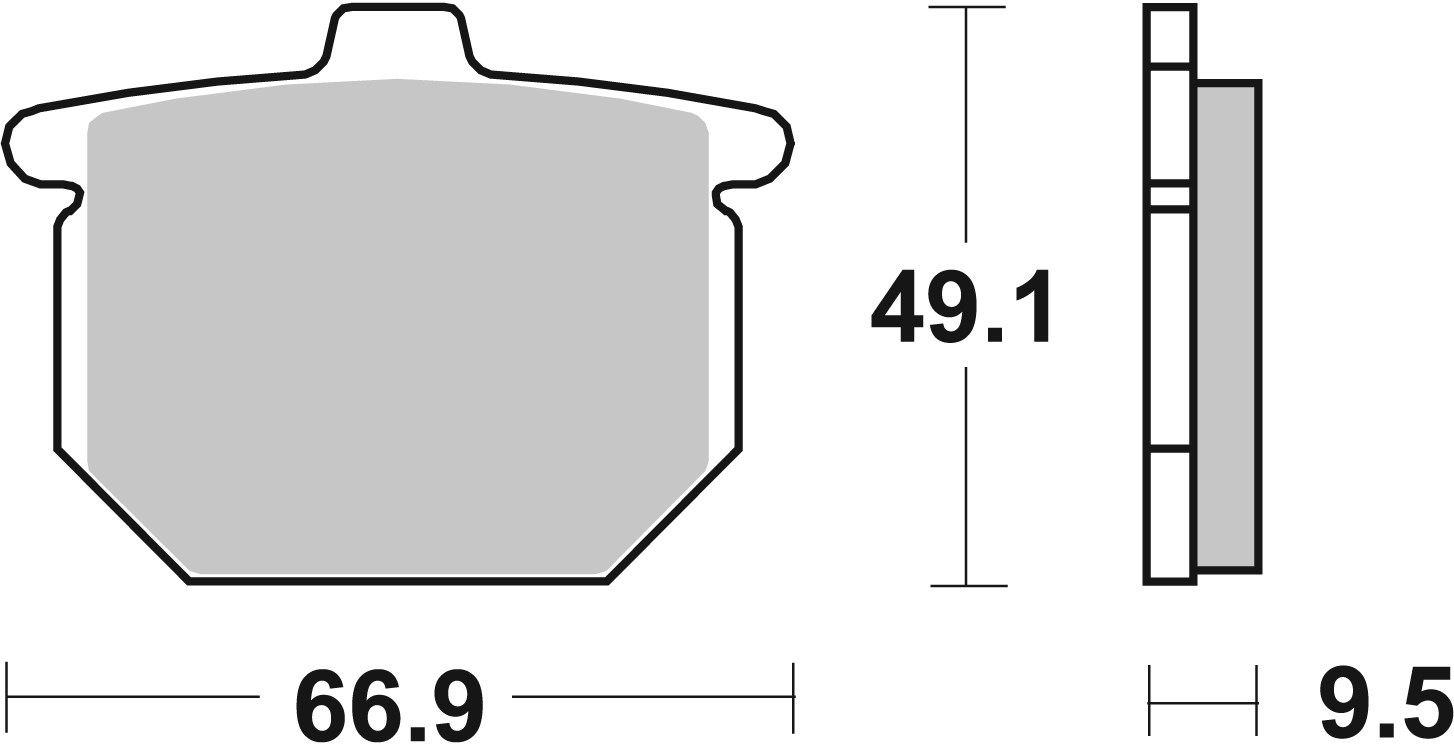 Brzdové obloženie BREMBO 07HO0307 CC ROAD