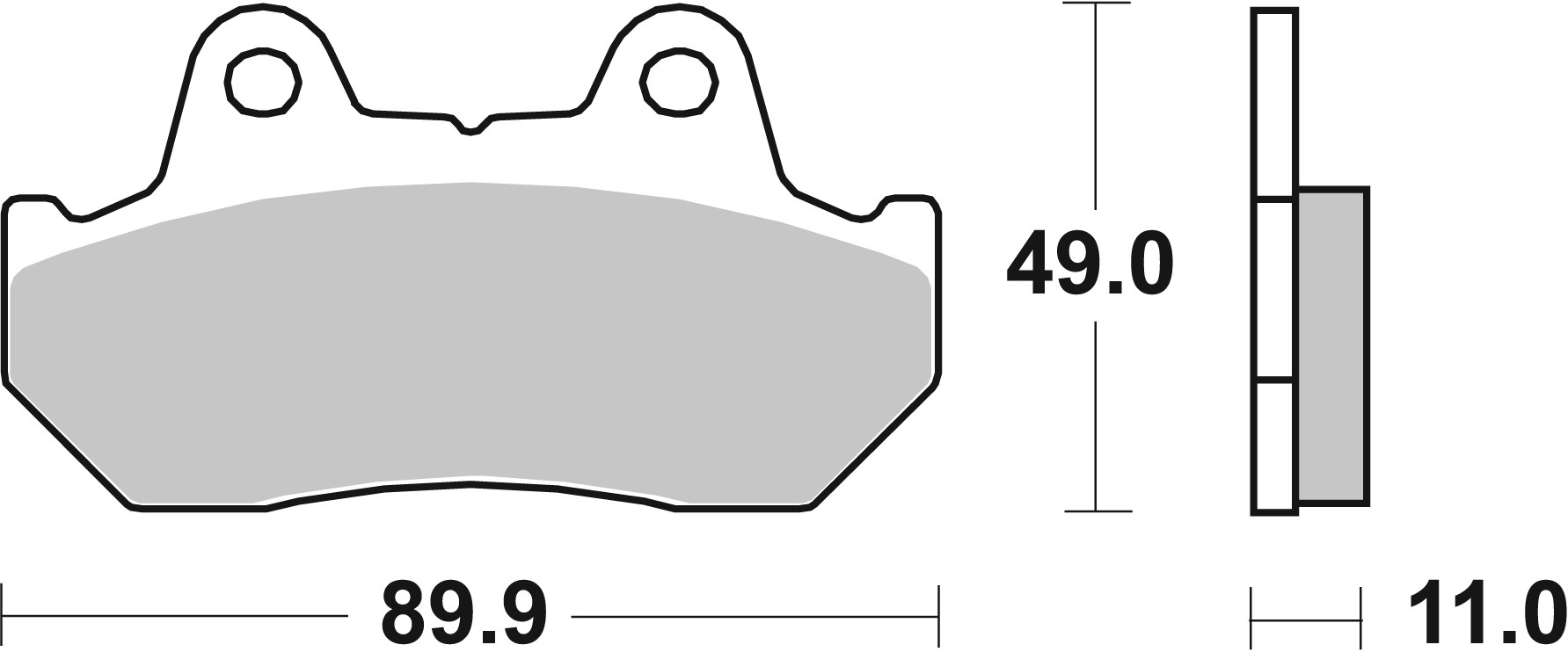 Brzdové obloženie BREMBO 07HO10SP