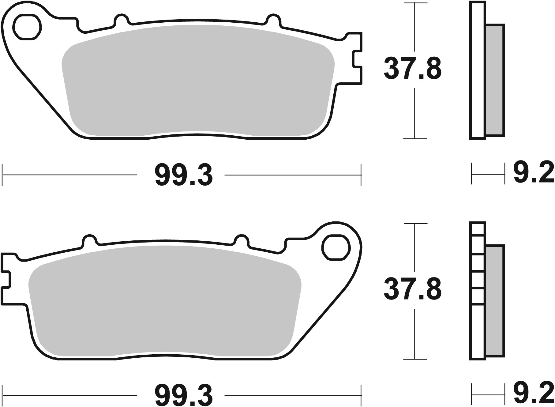 Brzdové obloženie BREMBO 07HO13SP