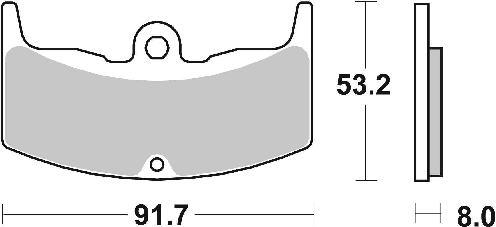 Brzdové obloženie BREMBO 07HO1406 CC ROAD