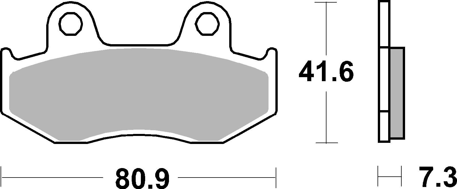 Brzdové obloženie BREMBO 07HO1505 CC ROAD