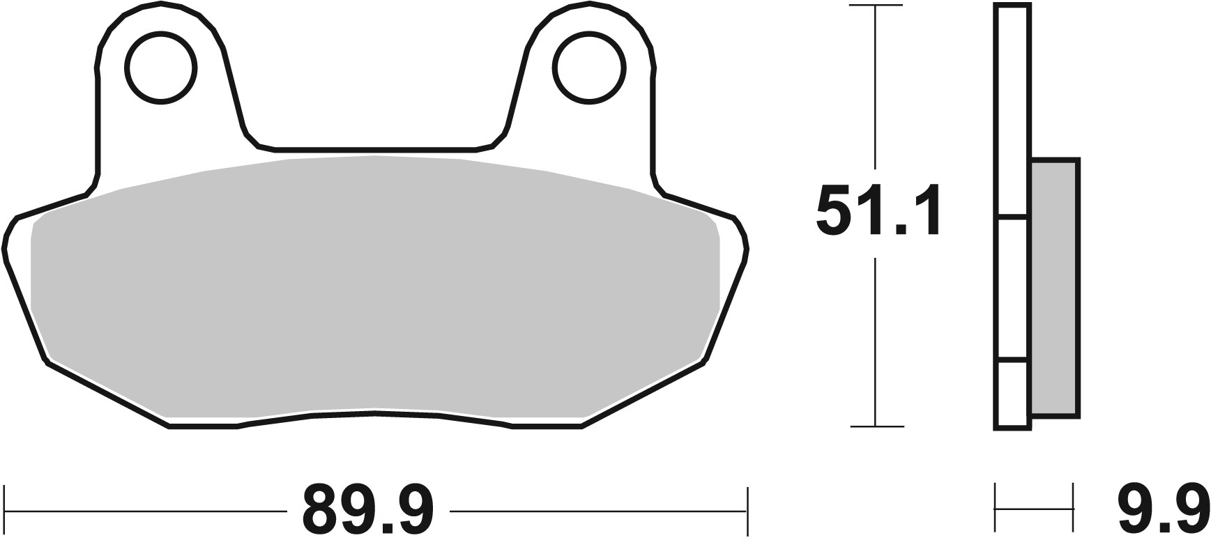 Brzdové obloženie BREMBO 07HO1609 CC ROAD