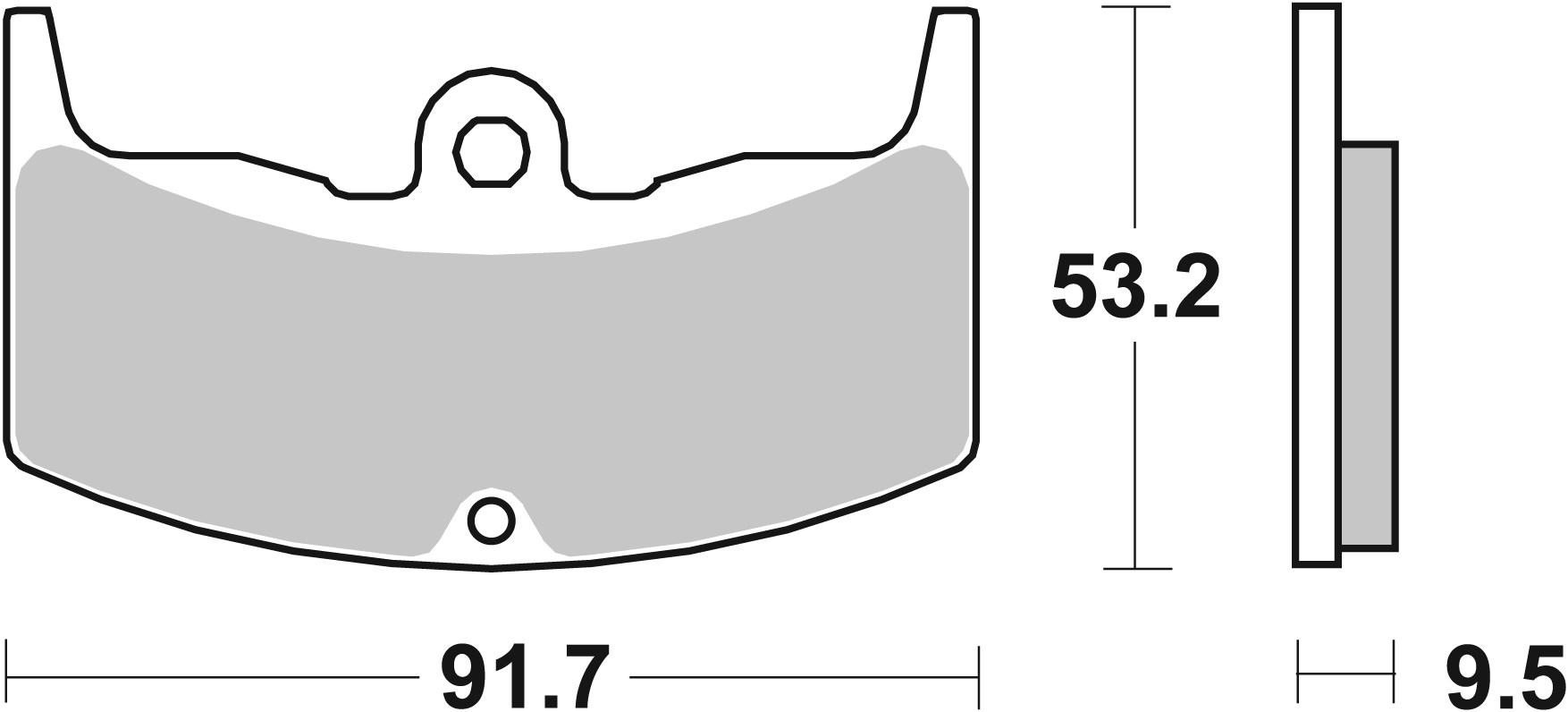 Brzdové obloženie BREMBO 07HO1708 CC ROAD