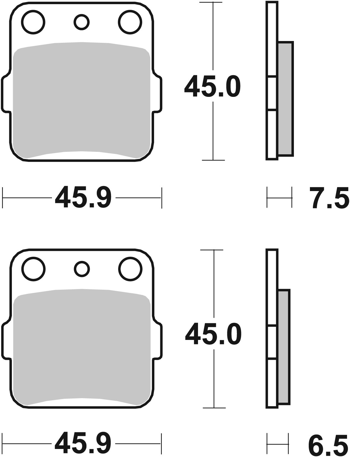 Brzdové obloženie BREMBO 07HO20SX