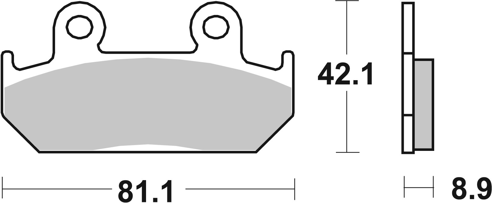 Brzdové obloženie BREMBO 07HO2107 CC ROAD