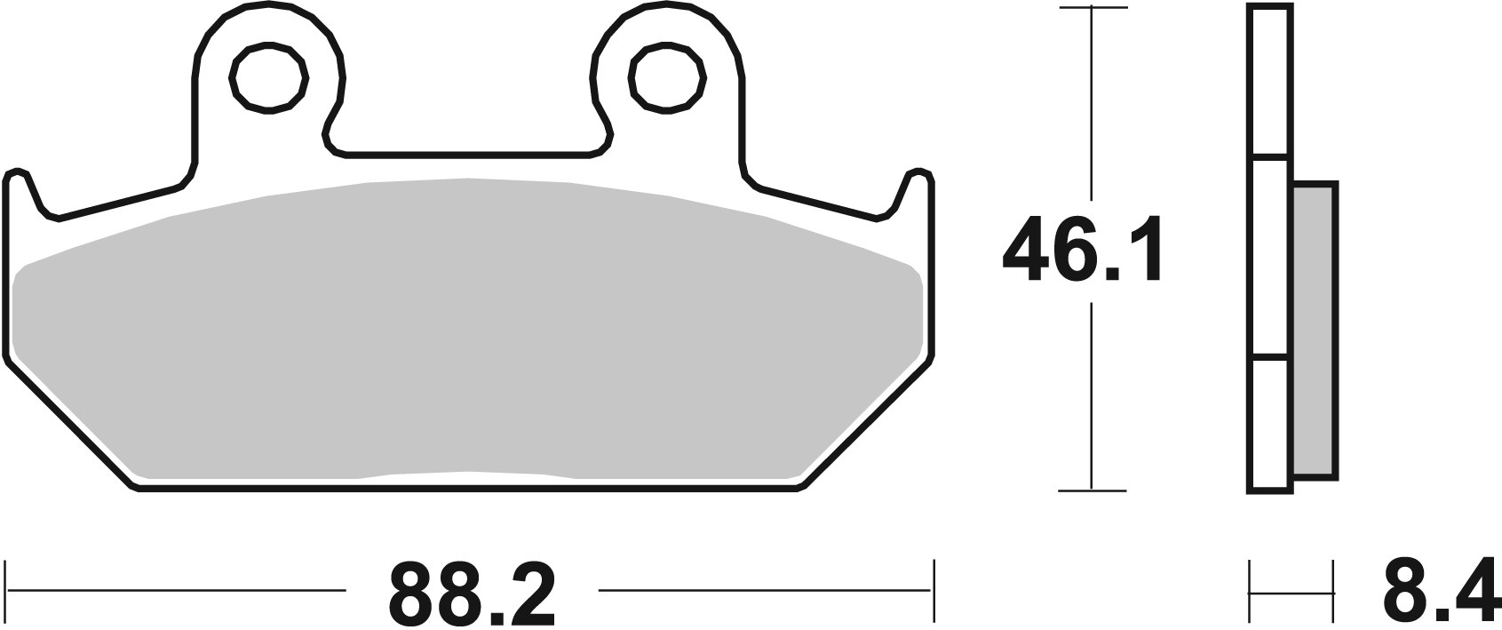 Brzdové obloženie BREMBO 07HO23SP