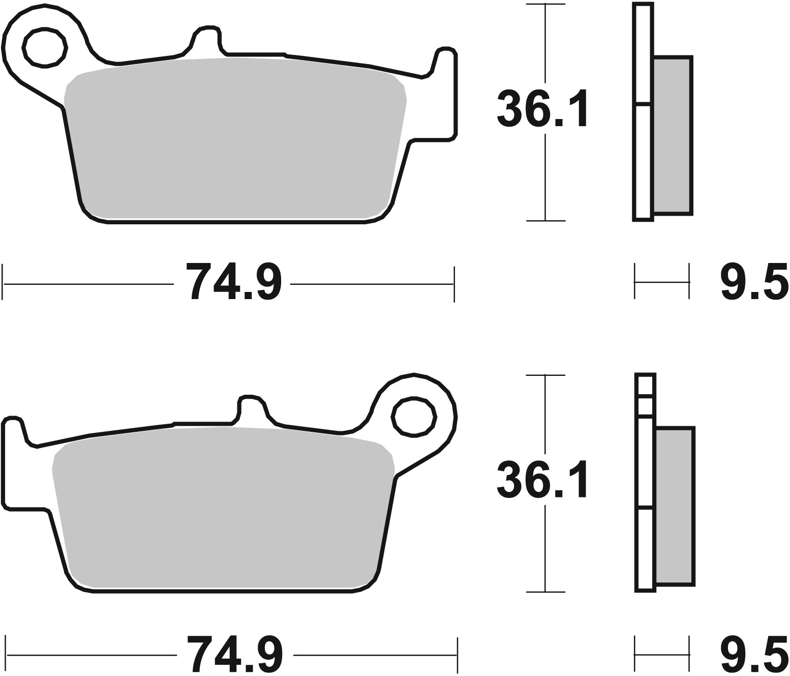 Brzdové obloženie BREMBO 07HO26TT