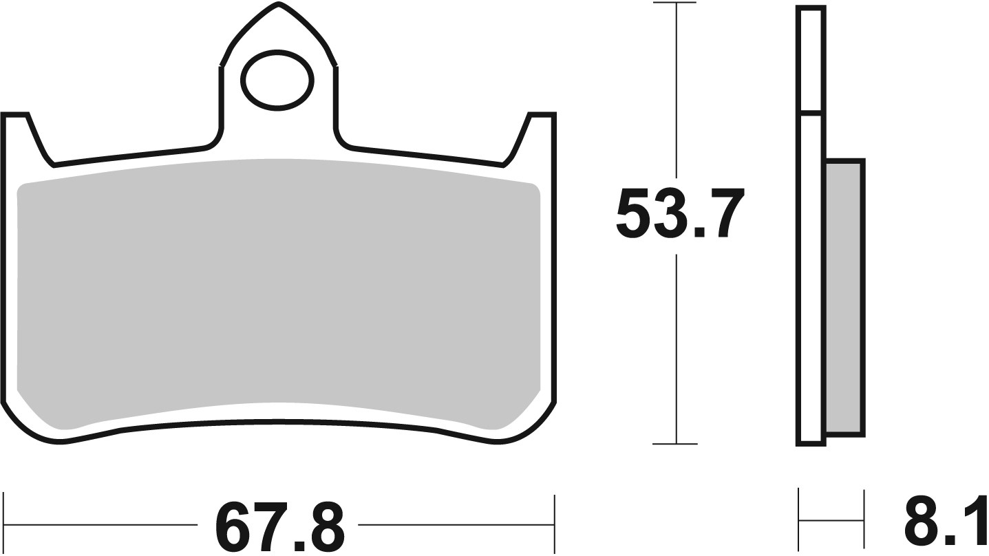 Brzdové obloženie BREMBO 07HO28SR