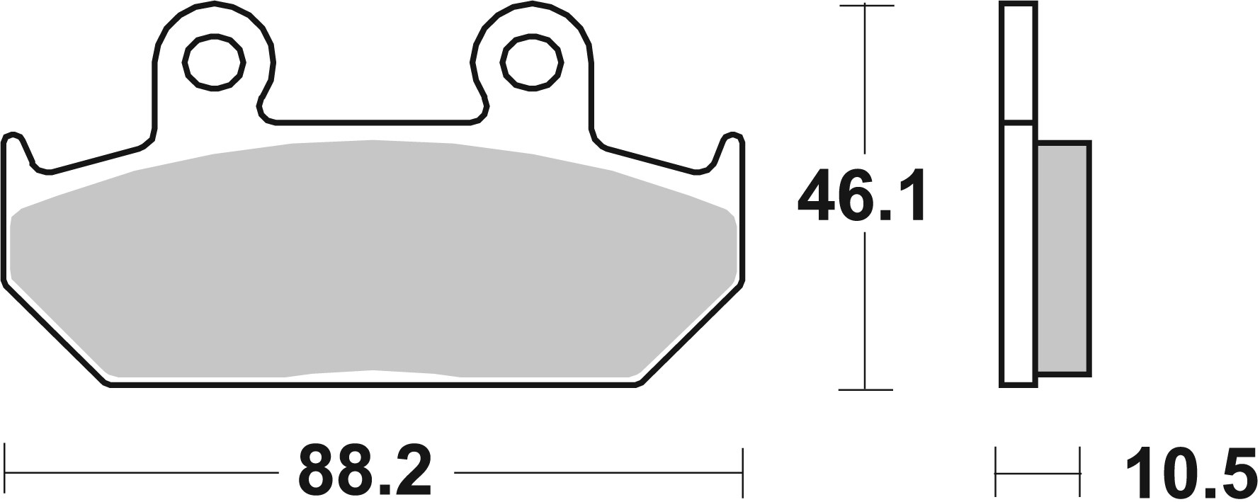 Brzdové obloženie BREMBO 07HO35SA
