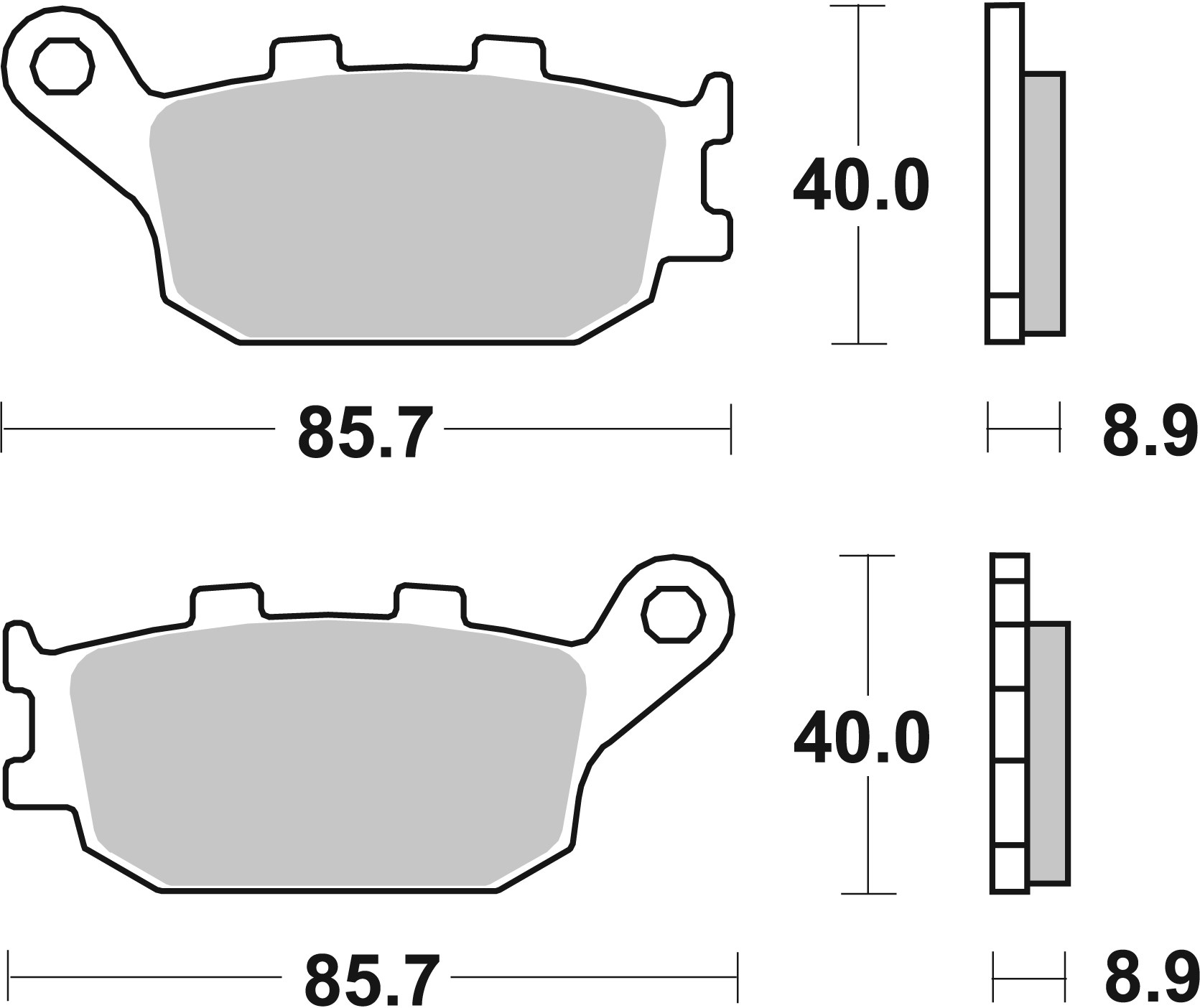Brzdové obloženie BREMBO 07HO36SP