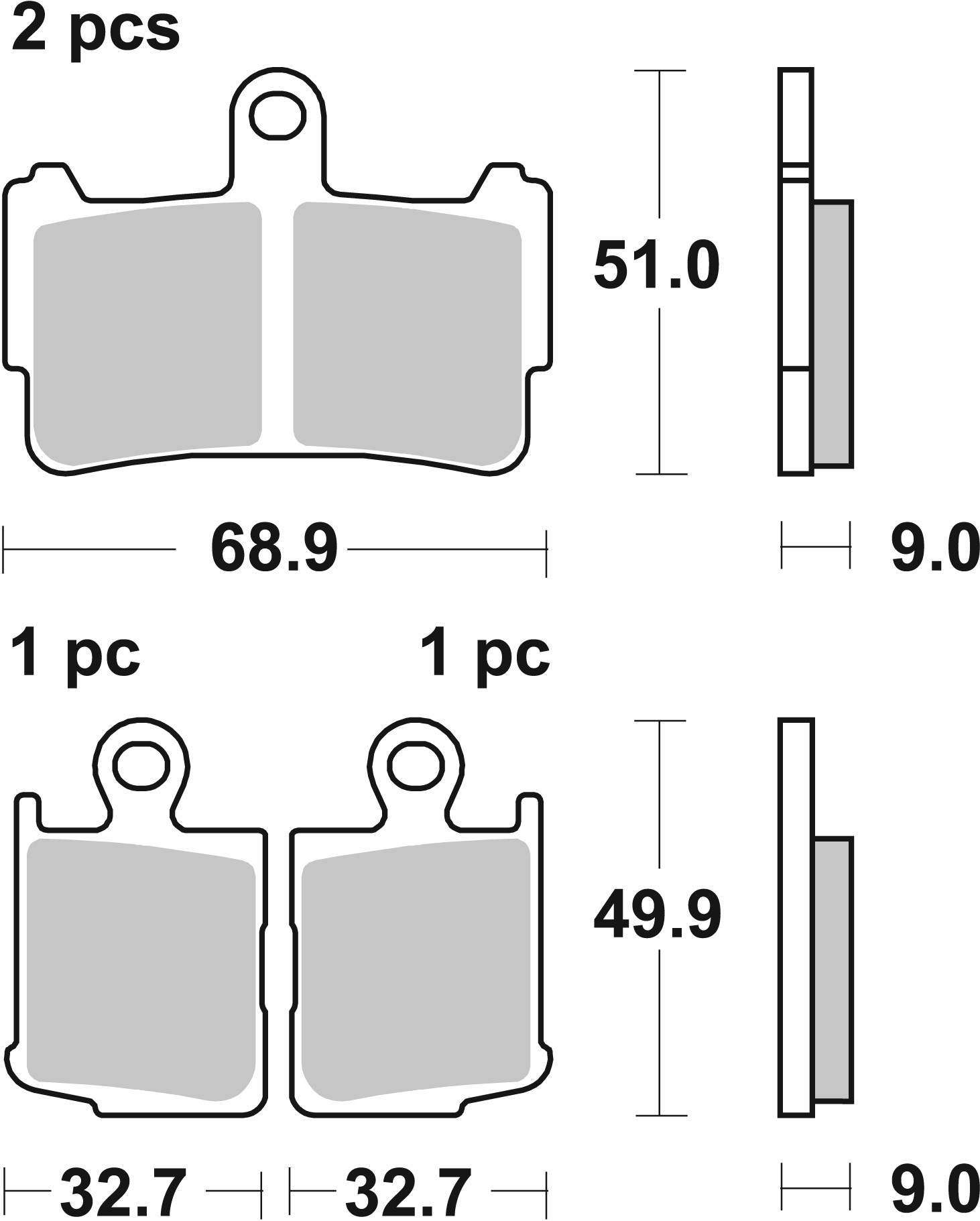 Brzdové obloženie BREMBO 07HO37SA pre HONDA VFR 1200 F 2010-2019