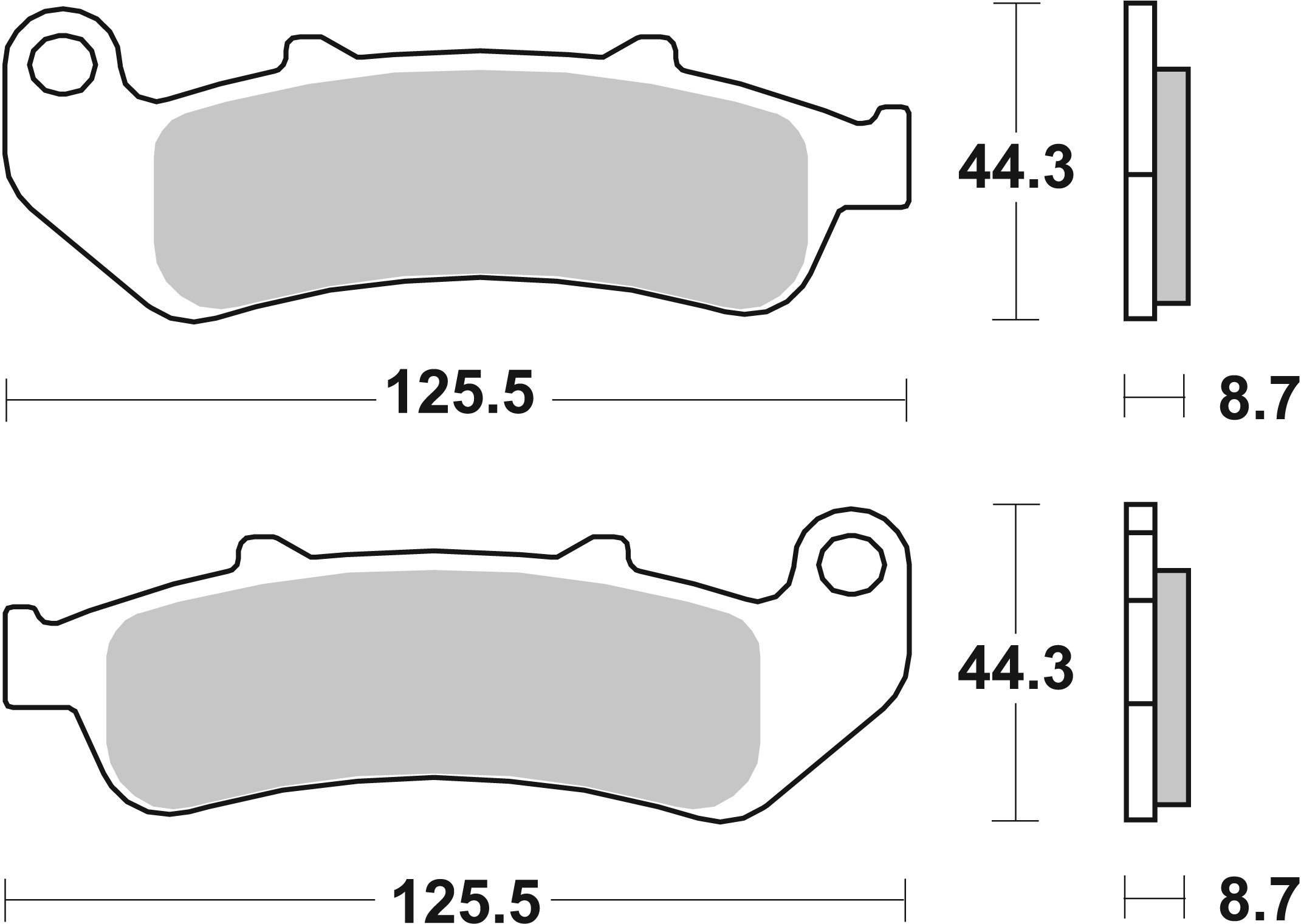 Brzdové obloženie BREMBO 07HO3907 CC ROAD