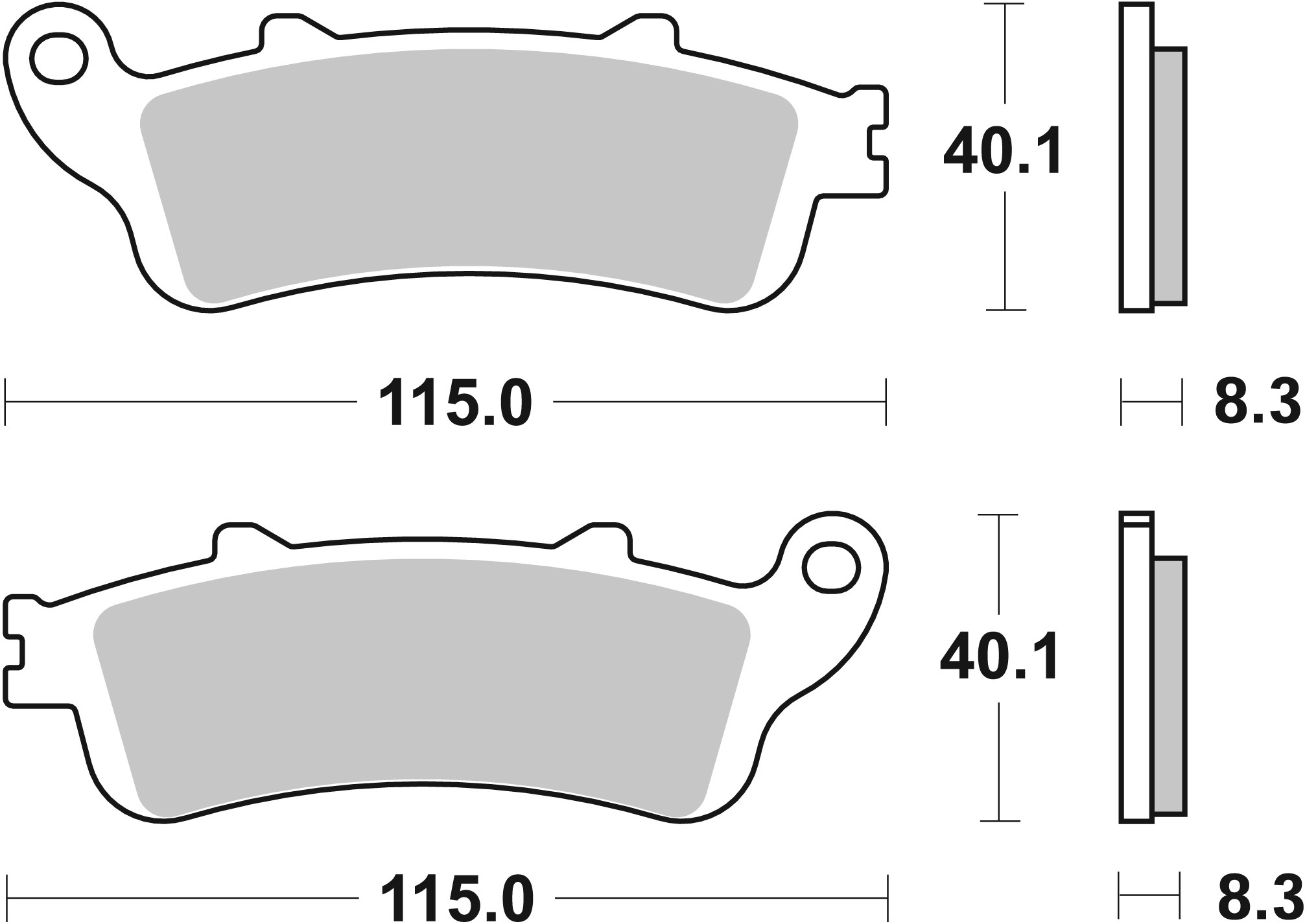 Brzdové obloženie BREMBO 07HO42LA