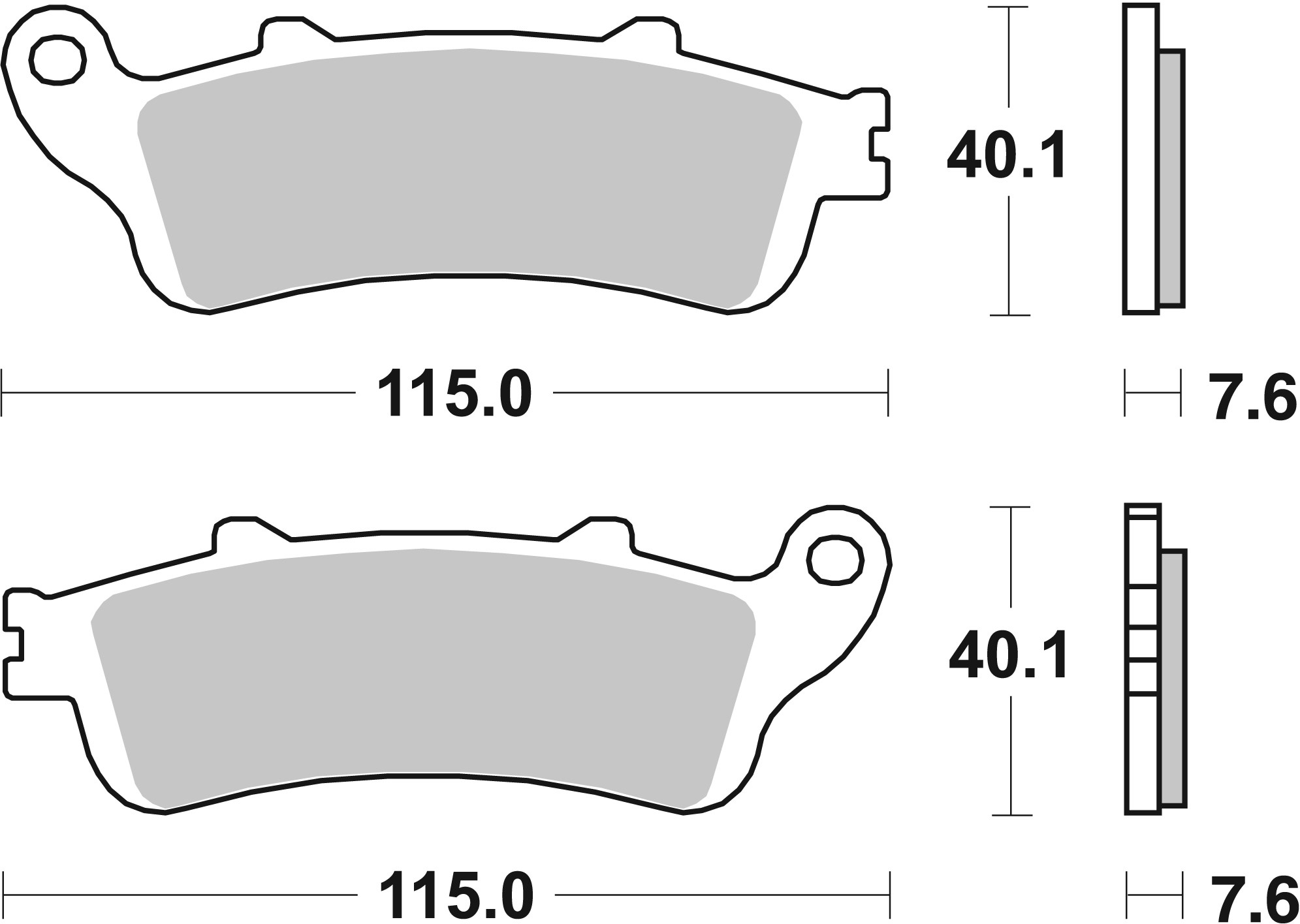 Brzdové obloženie BREMBO 07HO44CC CC ROAD