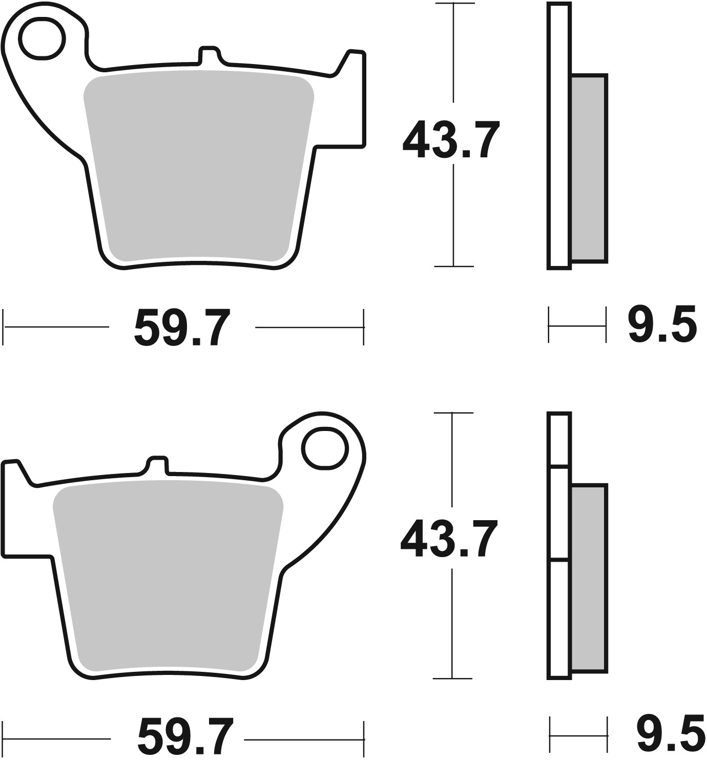 Brzdové obloženie BREMBO 07HO48TT