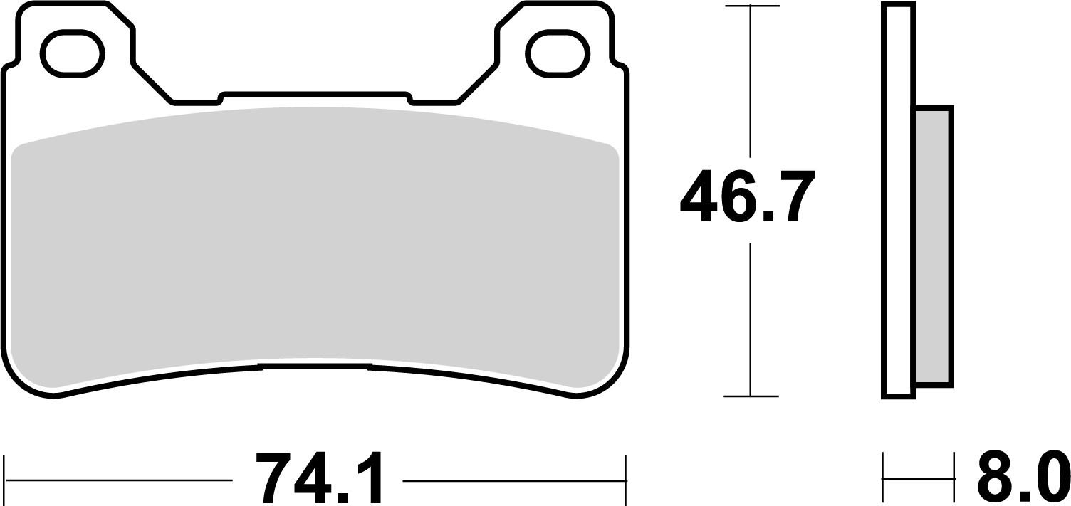 Brzdové obloženie BREMBO 07HO50SA