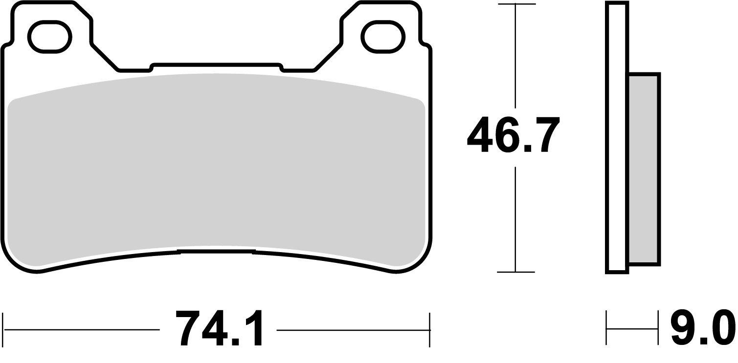 Brzdové obloženie BREMBO 07HO50SR