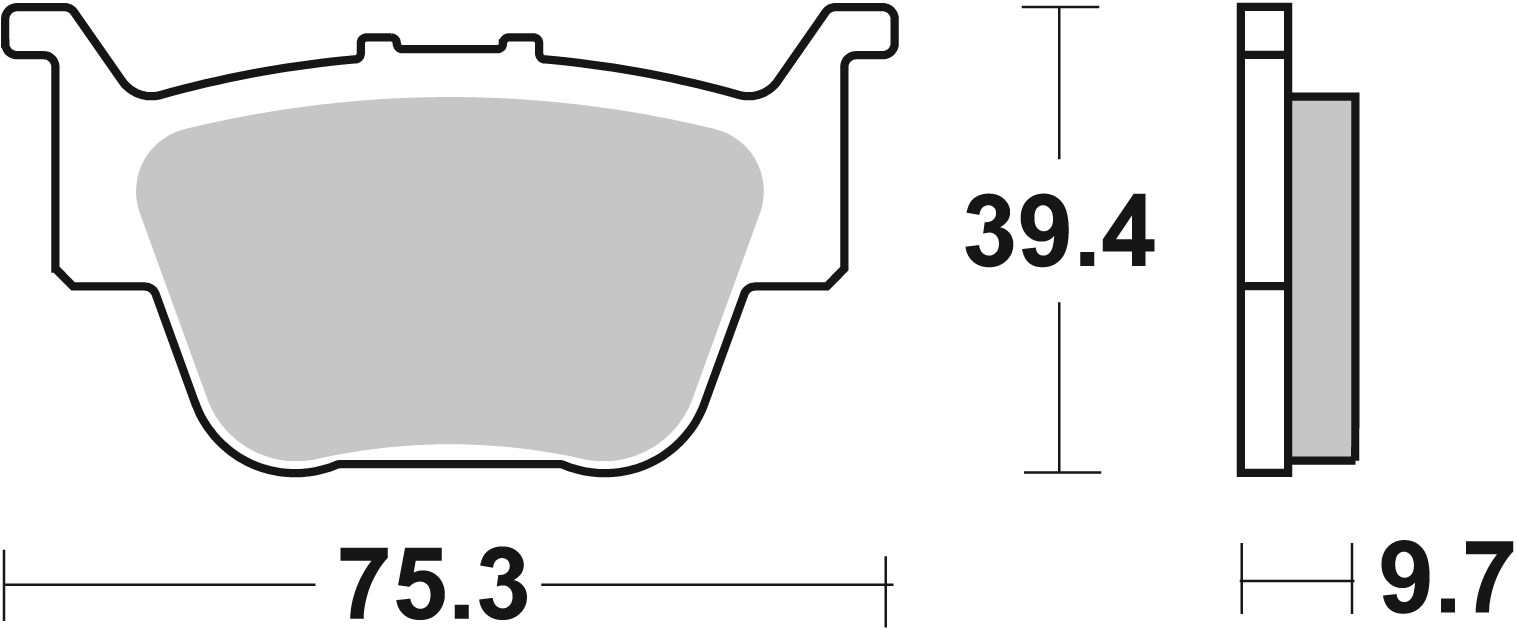 Brzdové obloženie BREMBO 07HO55SD
