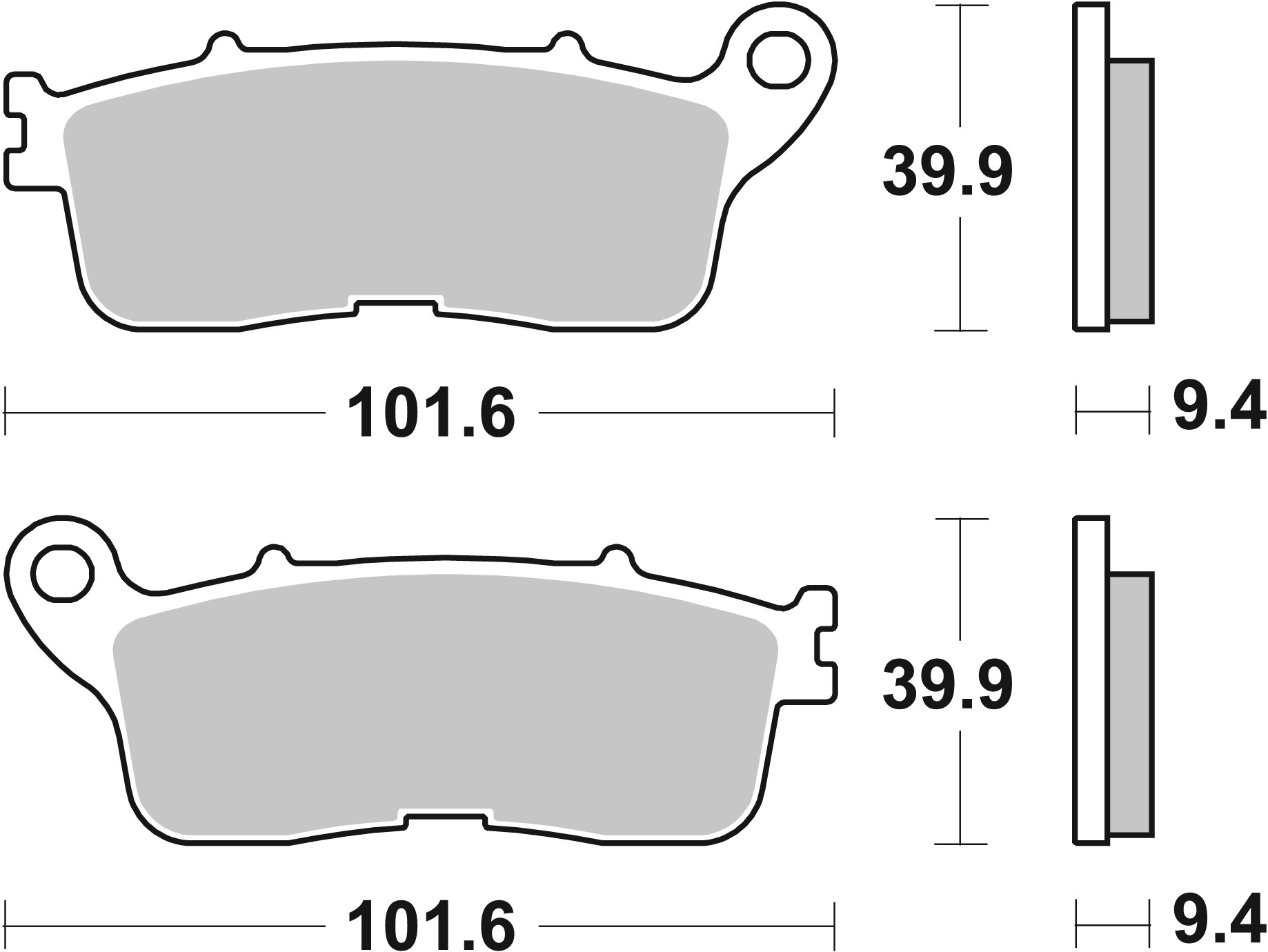 Brzdové obloženie BREMBO 07HO60SP pre HONDA VFR 1200 F 2010-2019, HONDA VFR 1200 X Crosstourer 2012-2019