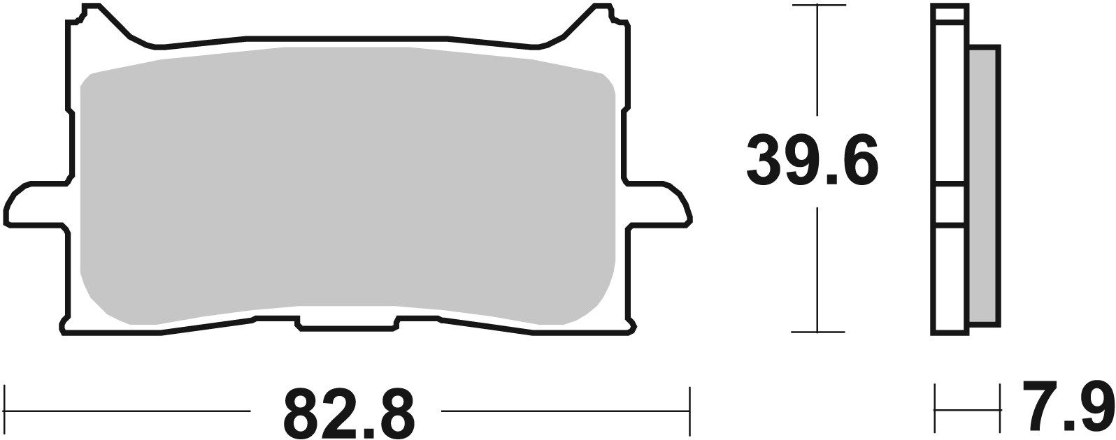 Brzdové obloženie BREMBO 07HO62LA