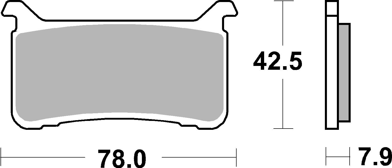 Brzdové obloženie BREMBO 07HO63SR