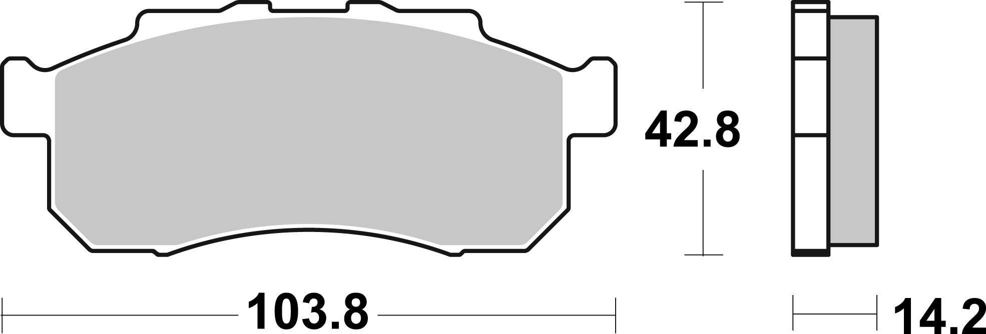 Brzdové obloženie BREMBO 07HO67SD