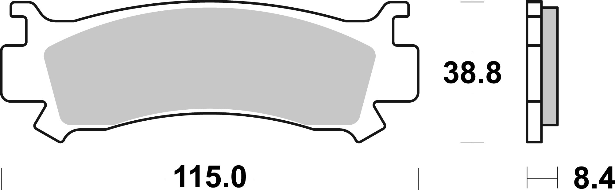 Brzdové obloženie BREMBO 07HO68SD
