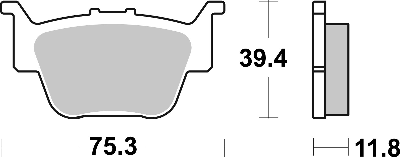 Brzdové obloženie BREMBO 07HO69SD