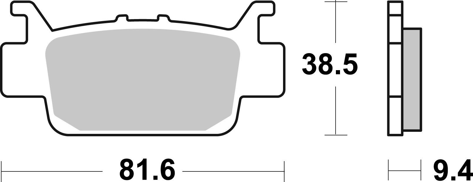Brzdové obloženie BREMBO 07HO70SD
