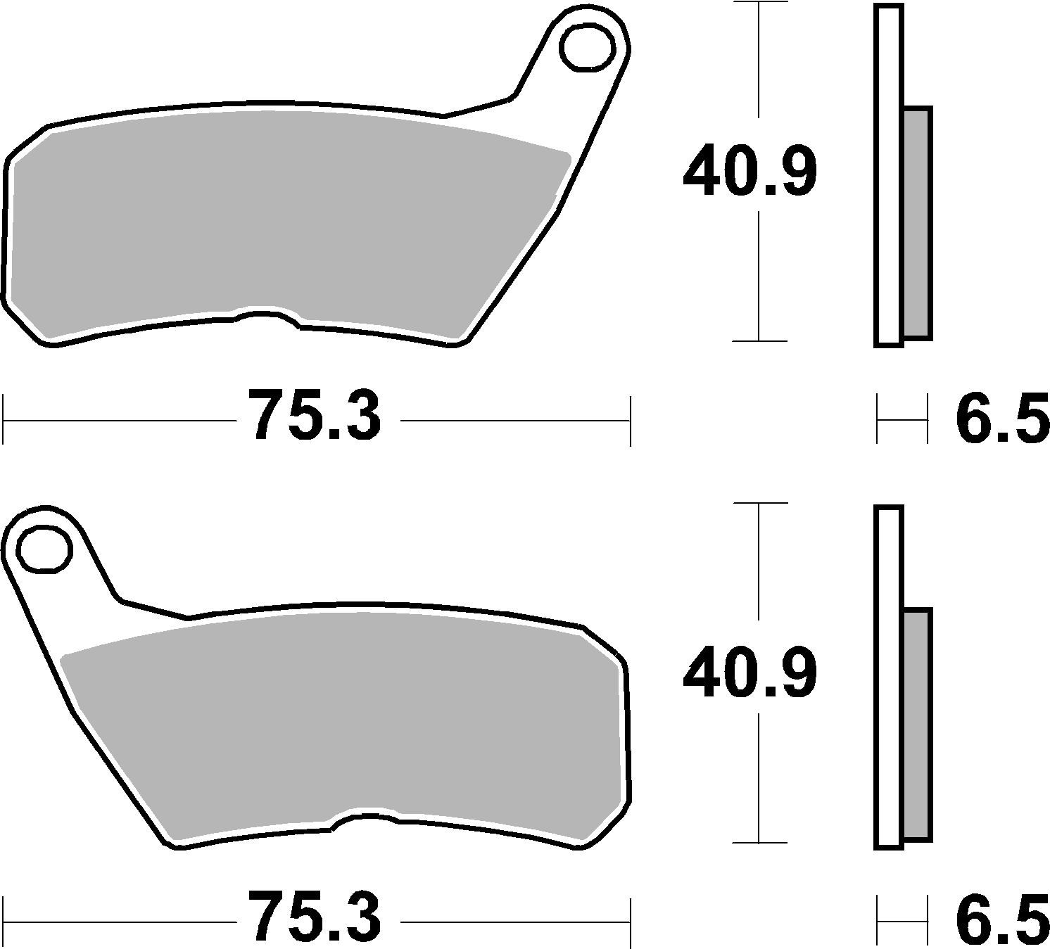 Brzdové obloženie BREMBO 07HO71CC CC ROAD
