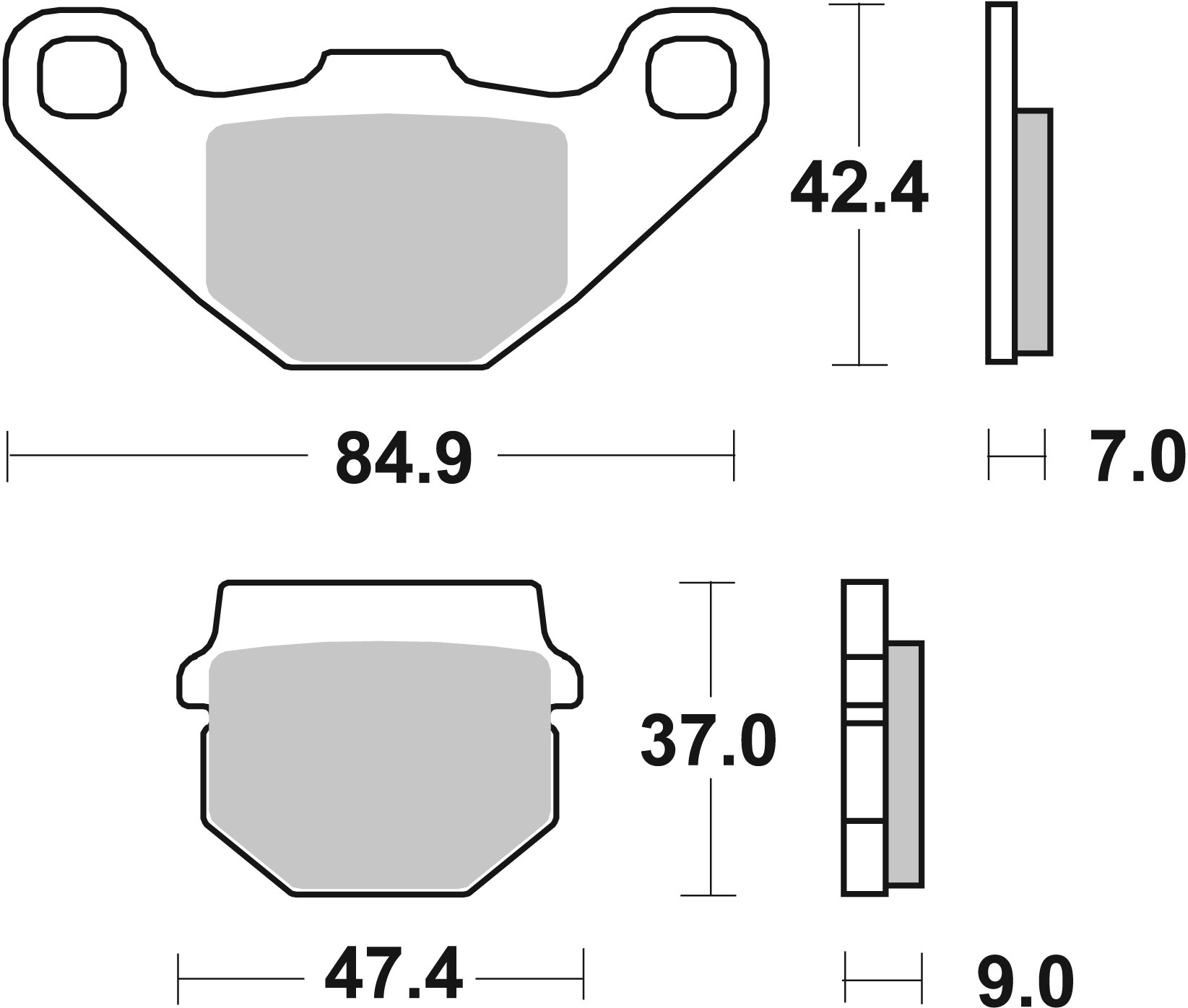 Brzdové obloženie BREMBO 07KA07SD