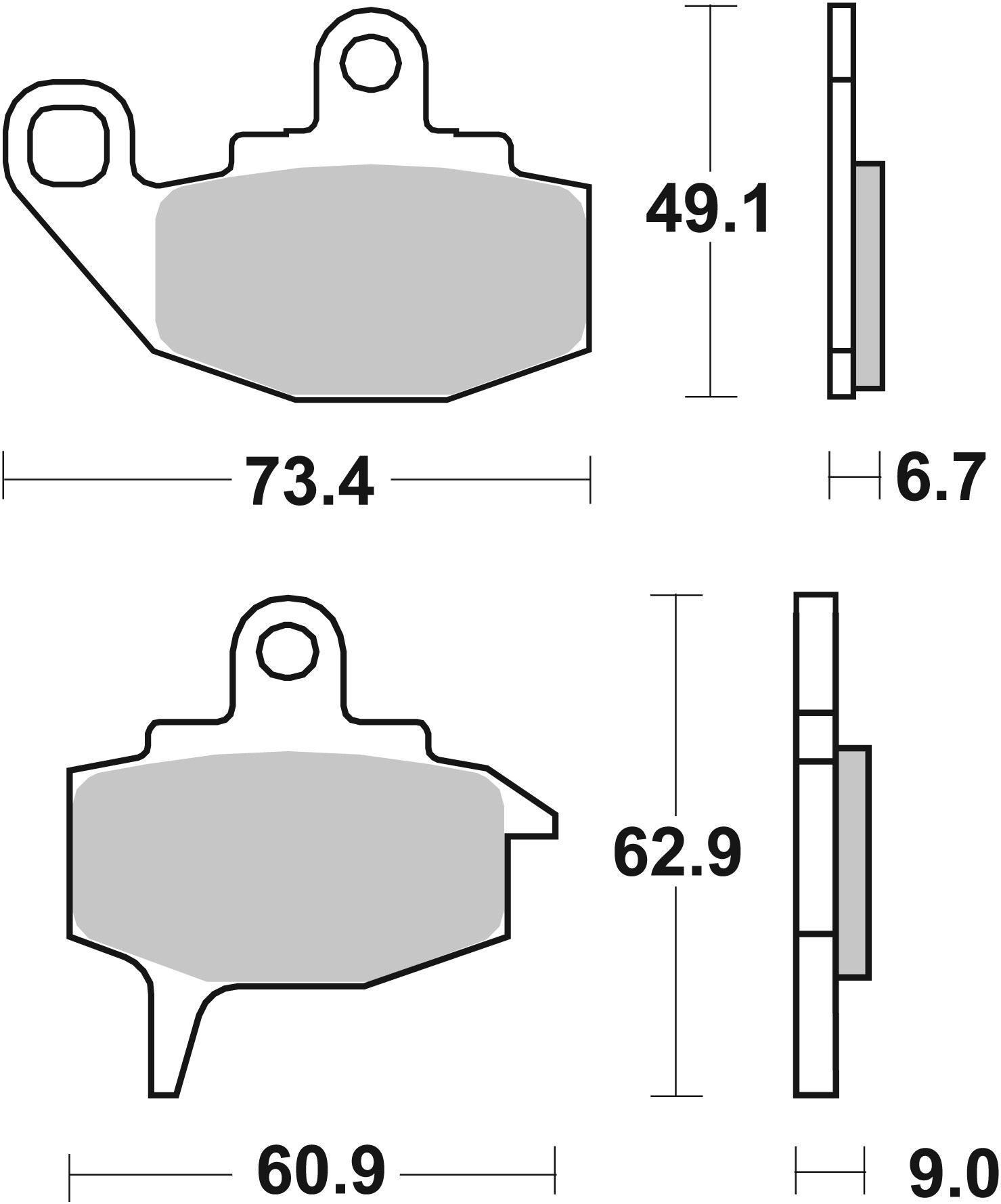 Brzdové obloženie BREMBO 07KA10TT
