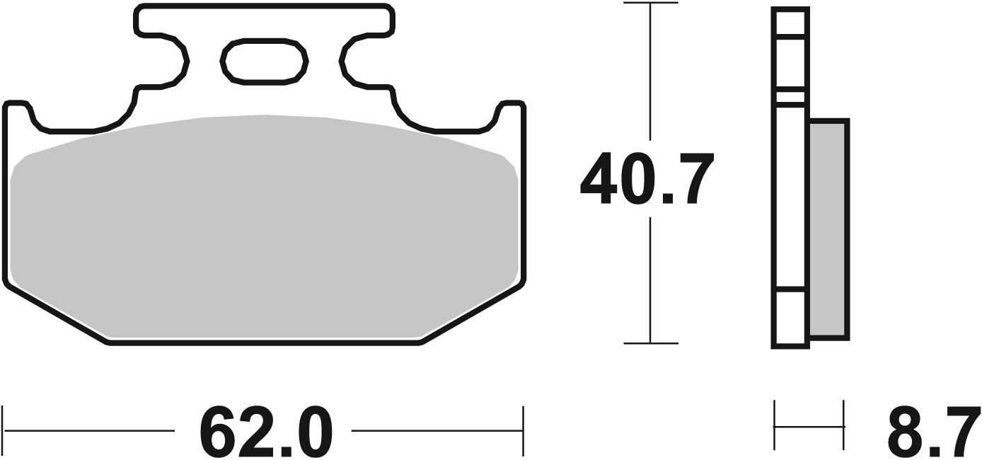 Brzdové obloženie BREMBO 07KA12TT