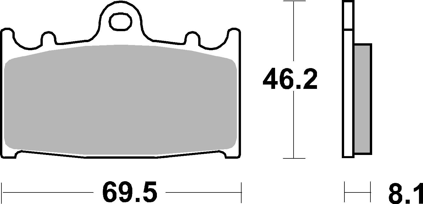 Brzdové obloženie BREMBO 07KA13LA