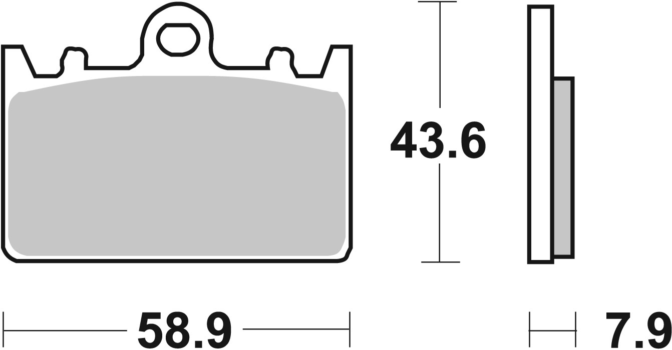 Brzdové obloženie BREMBO 07KA14SA pre KAWASAKI ZXR 400 1991-2002