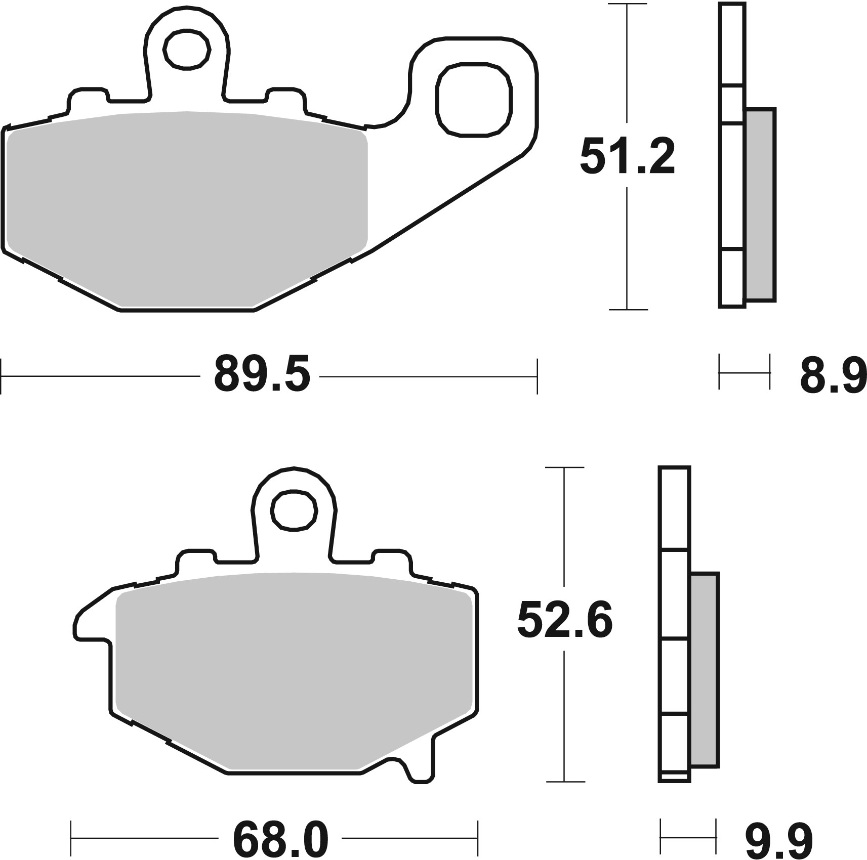 Brzdové obloženie BREMBO 07KA1617 CC ROAD
