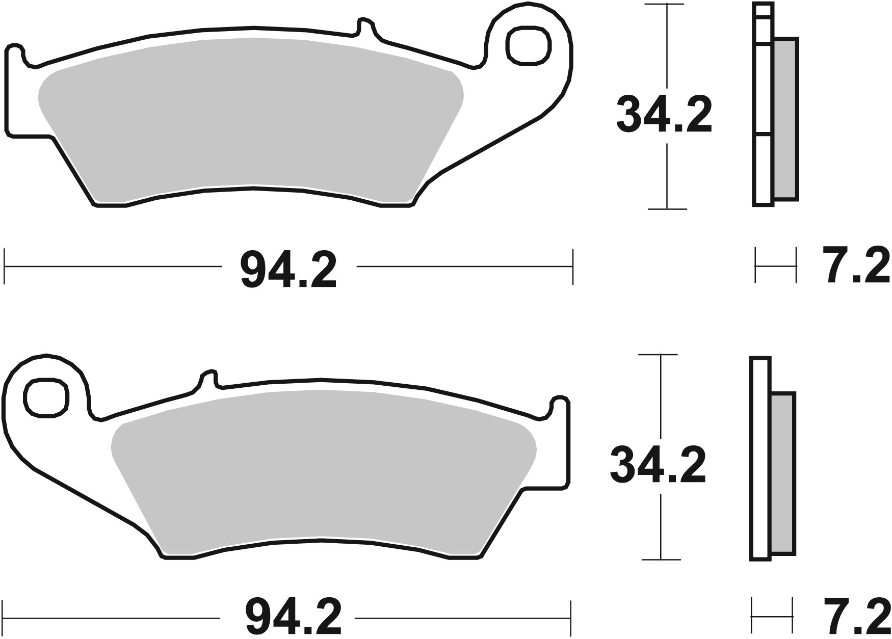 Brzdové obloženie BREMBO 07KA17SD