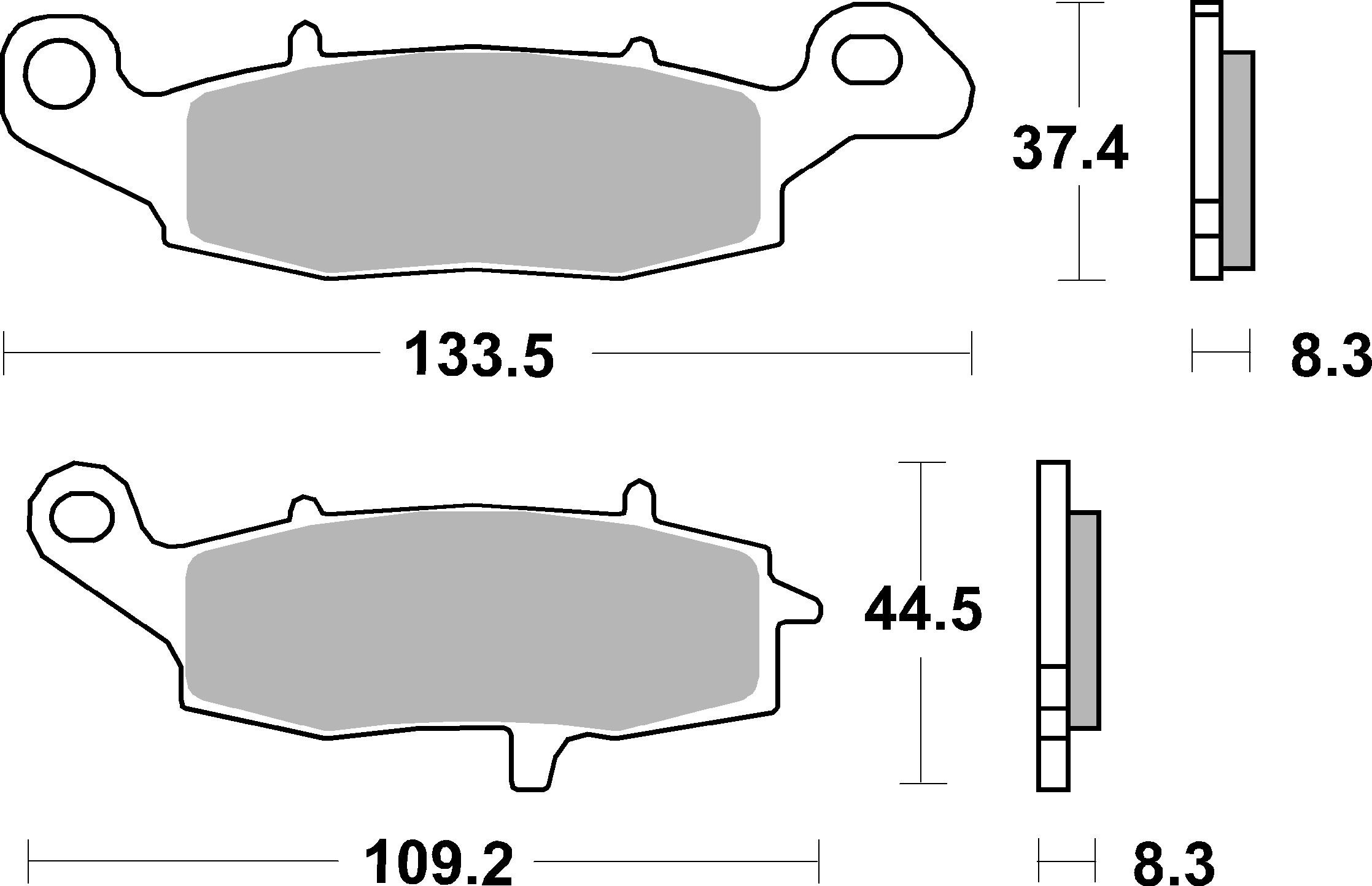 Brzdové obloženie BREMBO 07KA19LA